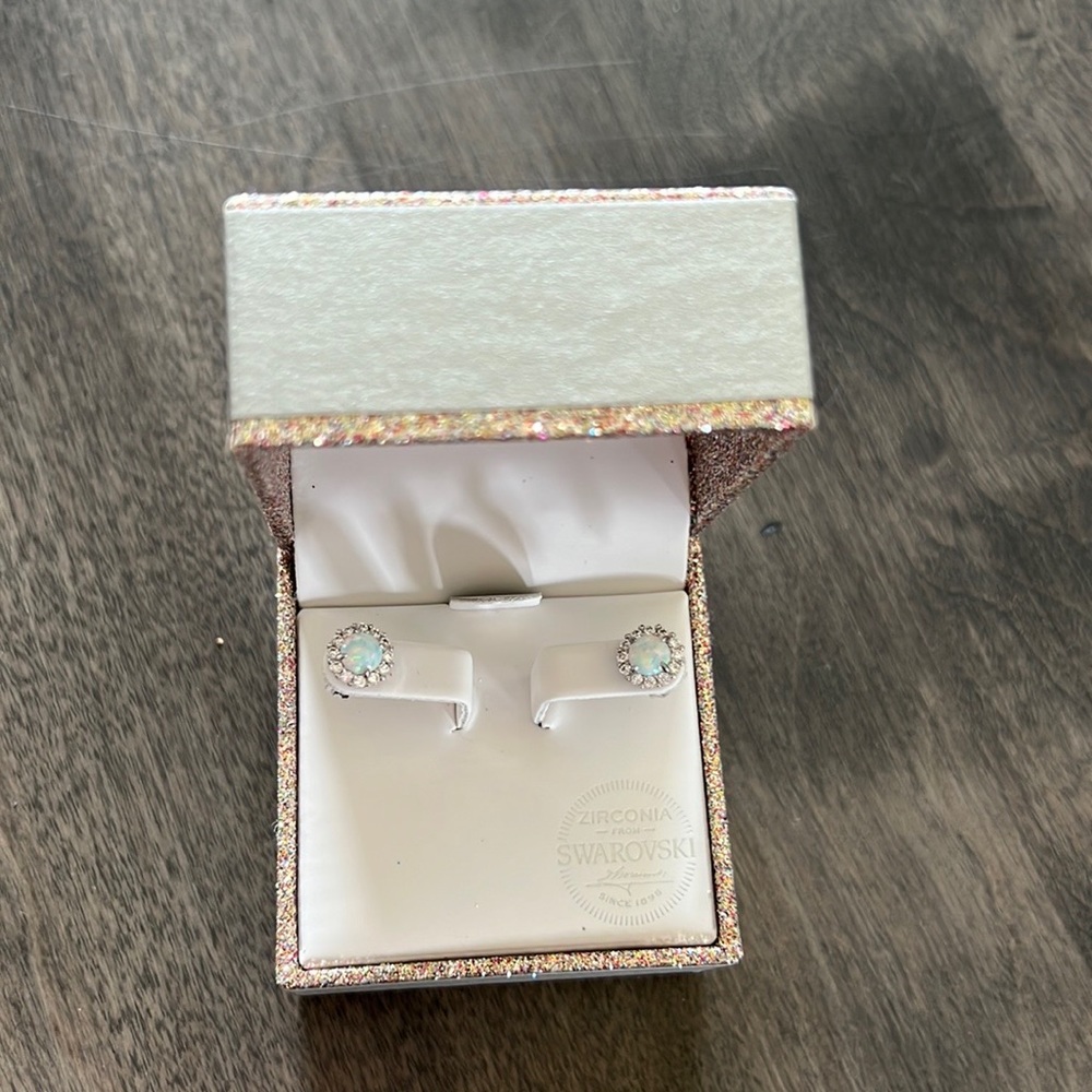 Opal earrings